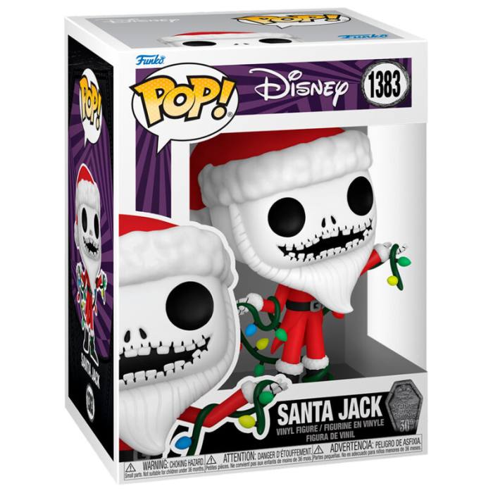 POP figure Disney Nightmare Before Christmas 30th Anniversary Santa Jack 59635