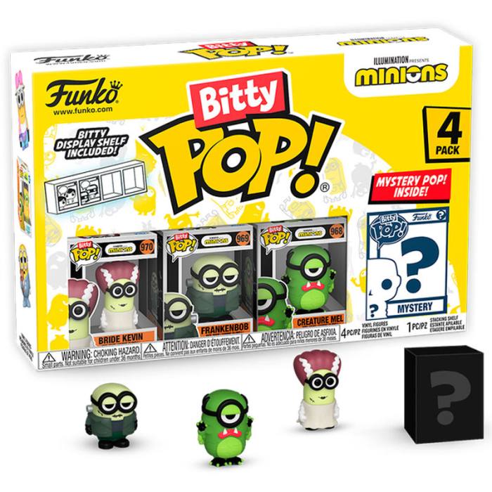Blister 4 figures Bitty POP Minions Series 2 59875