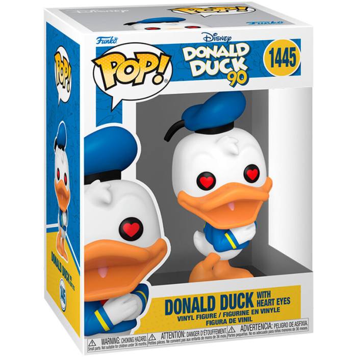 POP figure Disney 90th Anniversary Donald Duck with heart eyes 60509