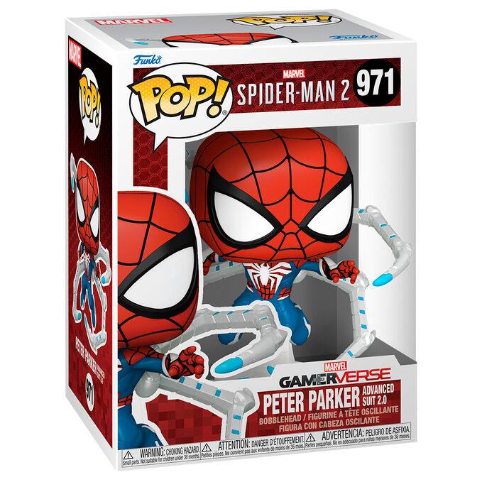 POP figure Marvel Spiderman 2 Peter Parker Advanced Suit 2.0 60839