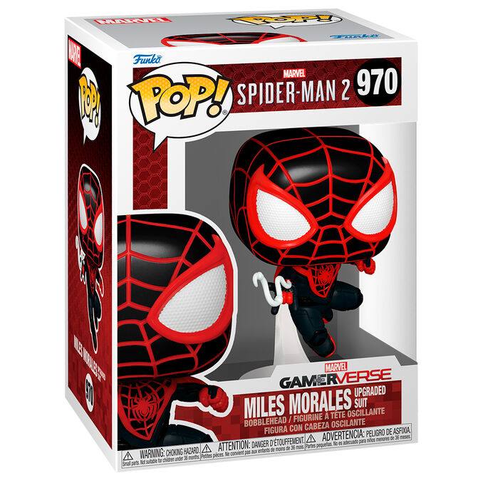 POP figure Marvel Spiderman 2 Miles Morales Upgraded Suit 60837