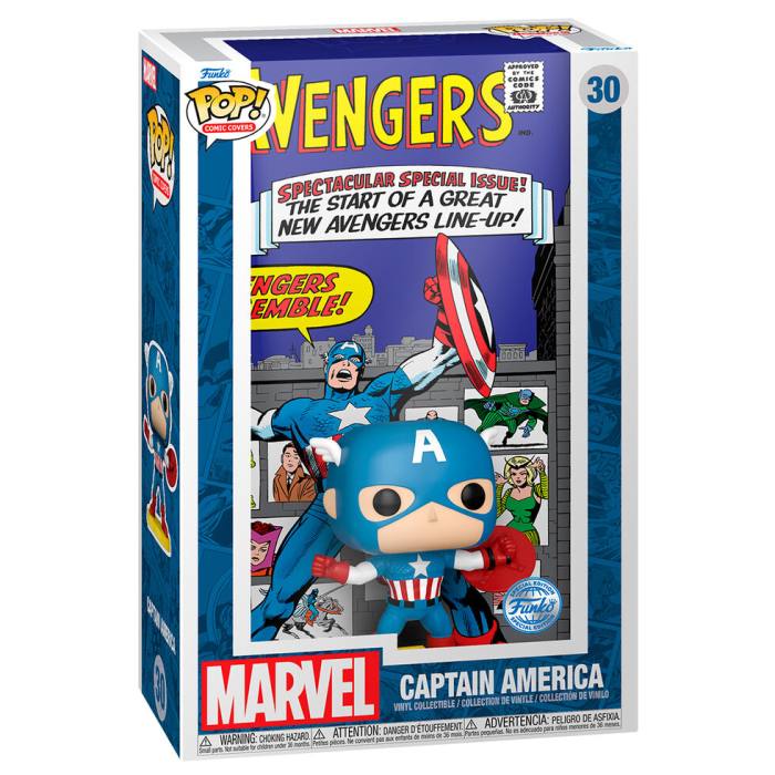 POP figure Comic Cover Marvel Avengers Captain America Exclusive 60012