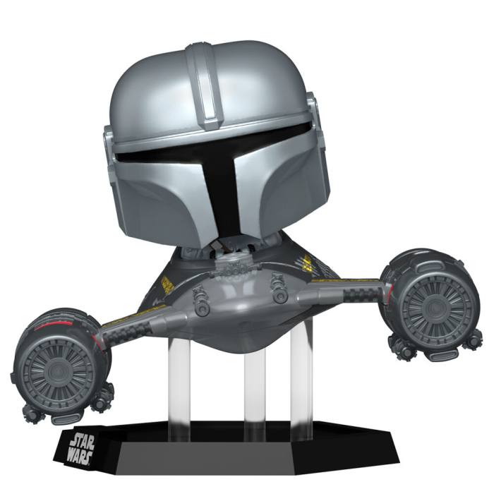 POP figure Rider Deluxe Star Wars Mandalorian 9 the Mandalorian in N-1 Starfighter 61000
