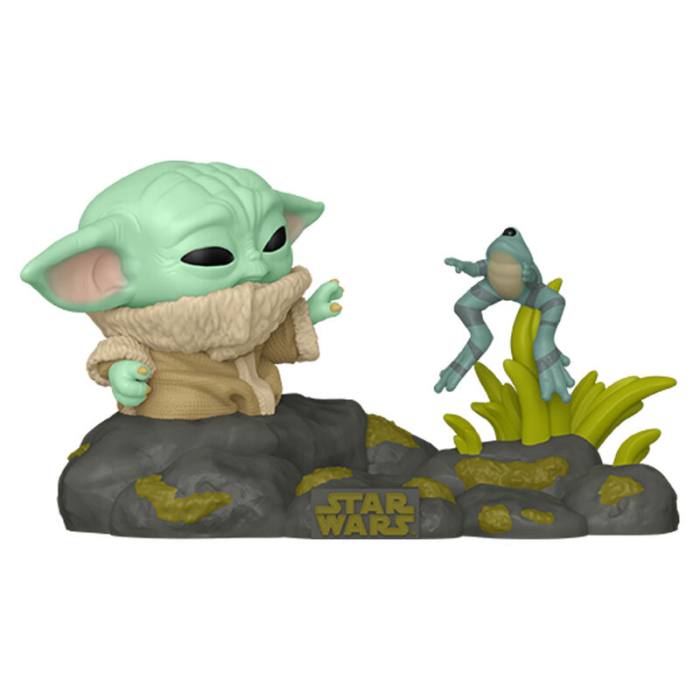 POP figure Deluxe Star Wars The Mandalorian Grogu with Frog 61436