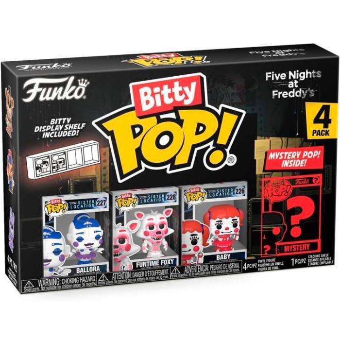 Assorted Blister 4 figures Bitty POP Five Nights at Freddys 61087