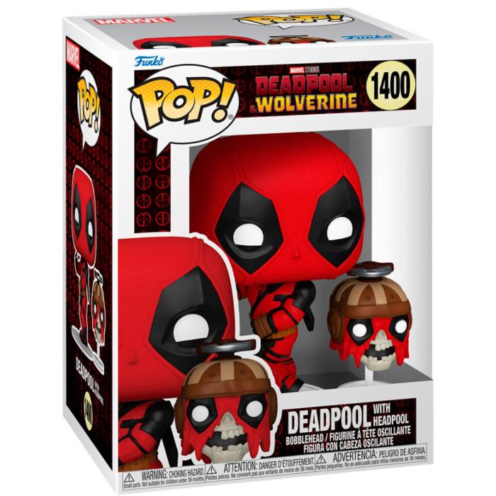 POP figure Marvel Deadpool & Wolverine Deadpool with Headpool 61371