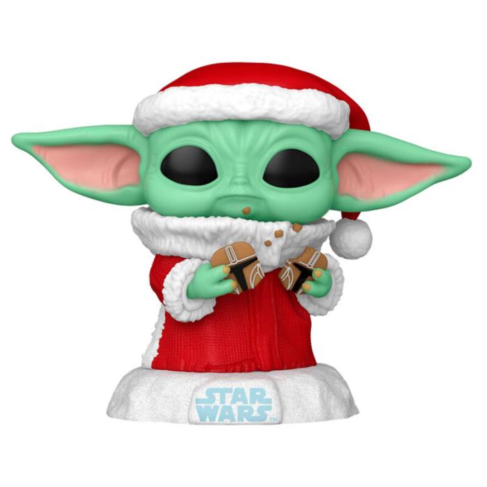 POP figure Star Wars Grogu with Christmas Cookie 61448