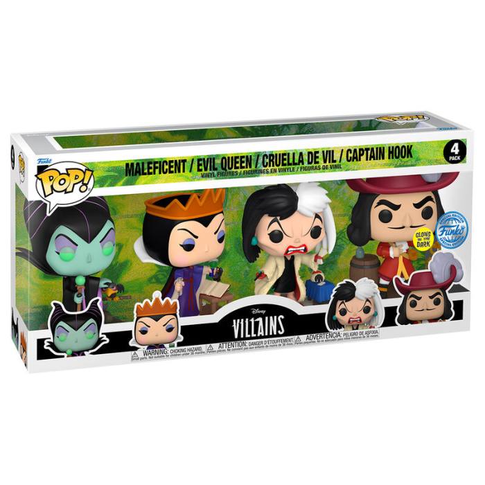 POP pack 4 figures Disney Villains 61111