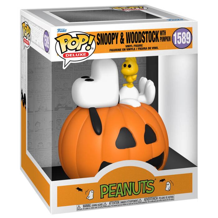 POP figure Deluxe Peanuts Snoopy & Woodstock with Pumpkin 62373