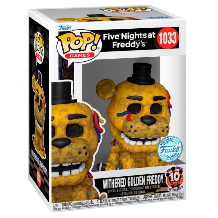 POP figure Five Night at Freddys Withered Golden Freddy Exclusive 62653