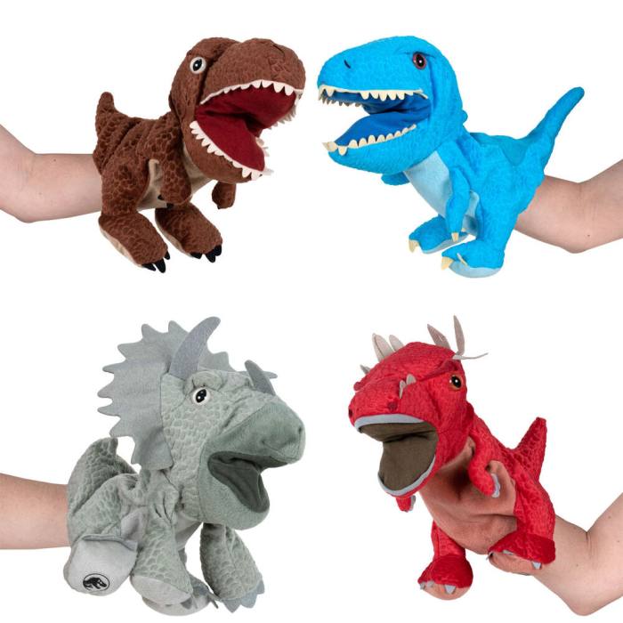 Assorted Jurassic World hand plush puppet 63829