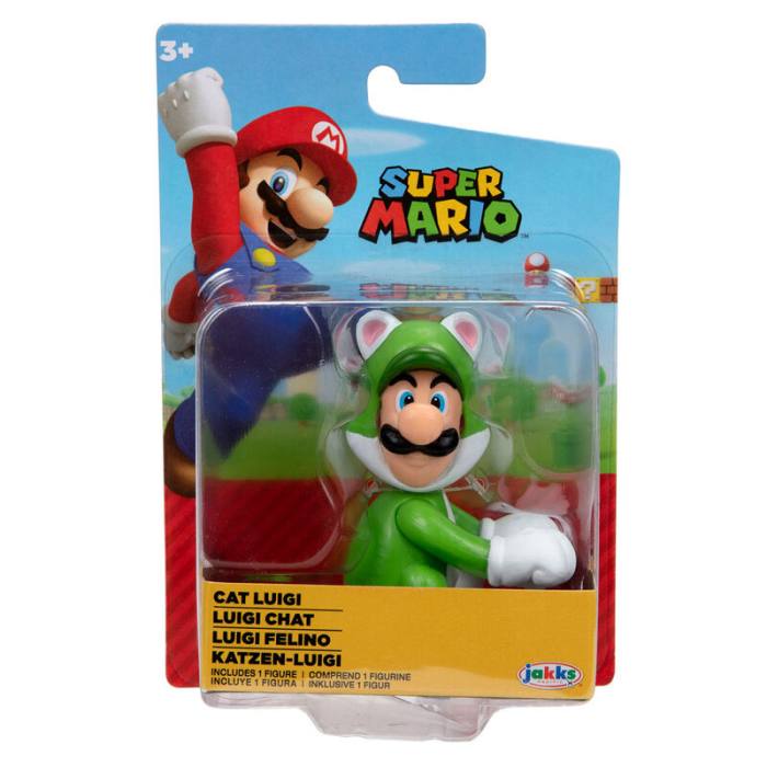 Nintendo Super Mario Cat Luigi figure 6,5cm 65202